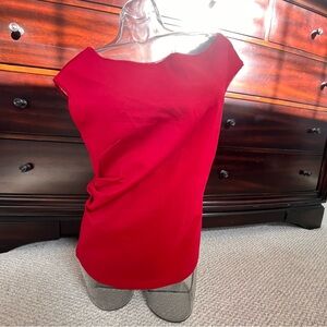 Maeve by anthropology Bold Red Women's boat, neck shirt